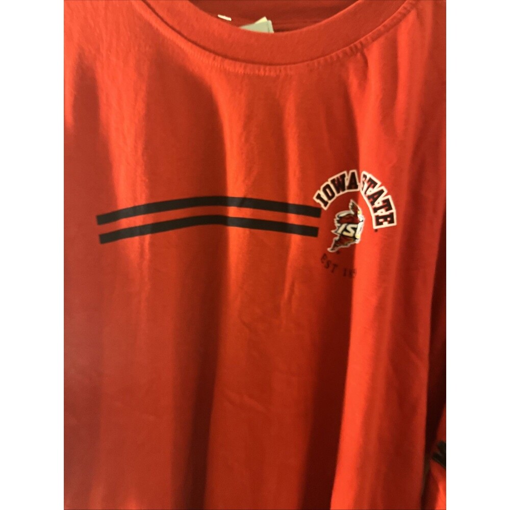Vintage Starter Iowa State ISU Cyclones Est. 1858 Graphic T-Shirt Red Mens 2XL - Picture 6 of 15